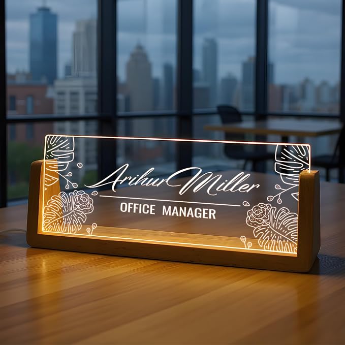 Custom Name Plate for Desk by SYCUSTOM