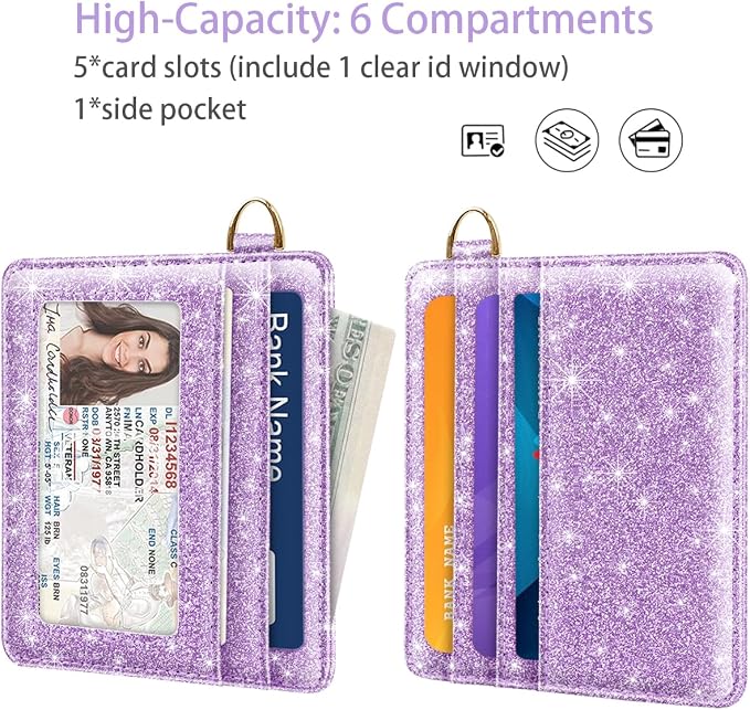 Slim Minimalist Front Pocket RFID Blocking Credit Card Holder Small Wallet Cute - Image 2