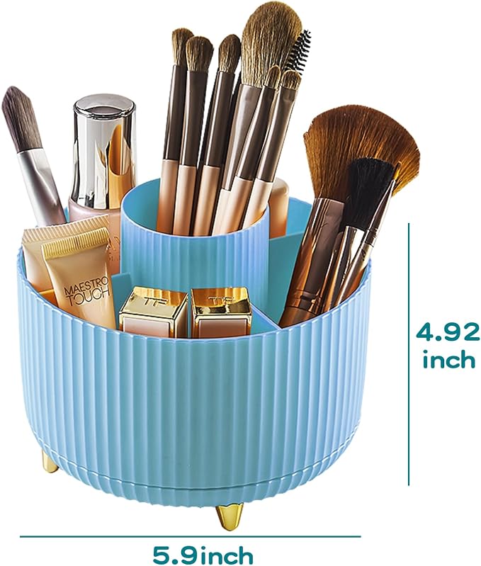 fanado 360° Rotate Makeup Brush Holder Organizer, Makeup Organizers Countertop - Image 5