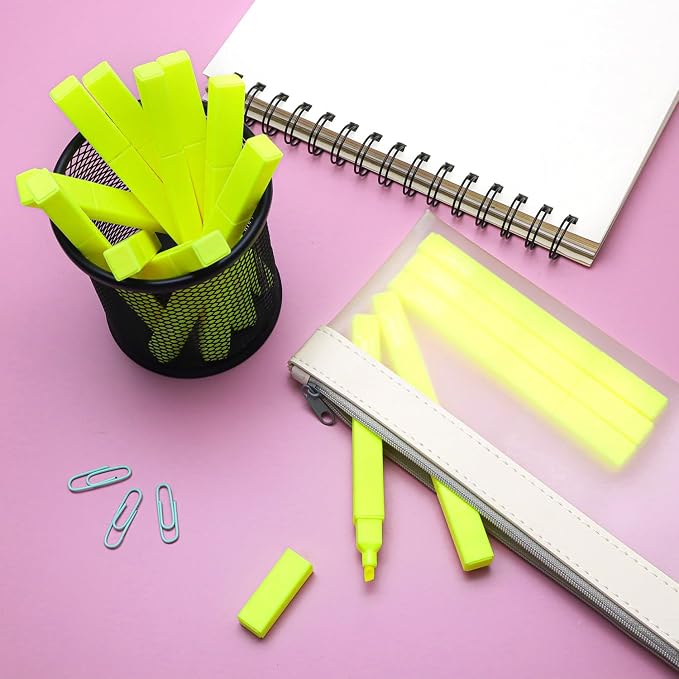 Vitoler Yellow Highlighter, Quick Dry, Cute Chisel Tip 5pcs | Dry Fast - Image 6