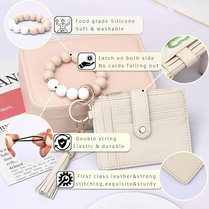 BAOSIWA Silicone Bracelet Keychain Wallet - Image 3