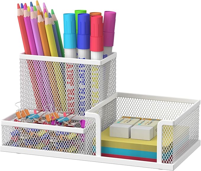 SUPEASY Pen Holder Desk Organizer, Office Supplies Pencil Holder by SUPEASY