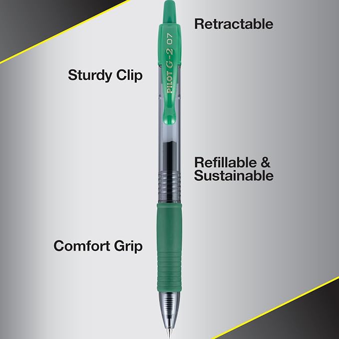 Pilot G2 Premium Gel Roller Pens, Fine Point 0.7 mm, Journaling, and Office - Image 4