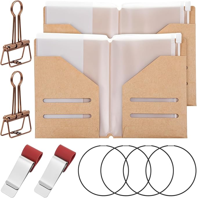 12Pcs Passport Size Notebook Accessories Kit by Unknown