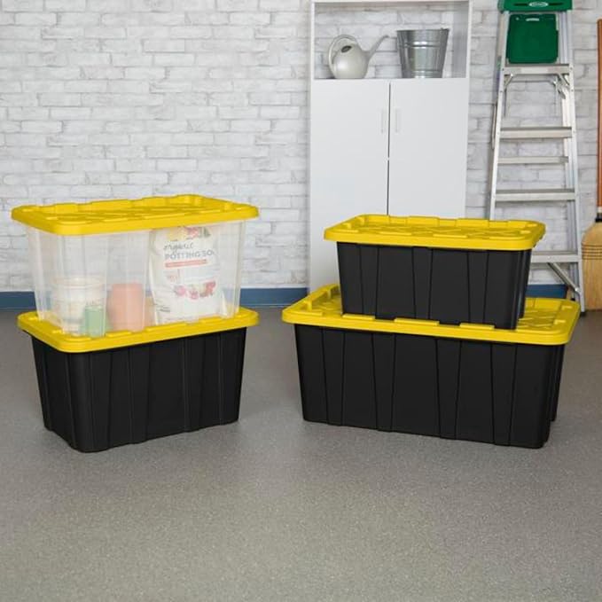Sterilite 12-Pack Industrial Tote, Plastic Storage Container Bins - Image 8