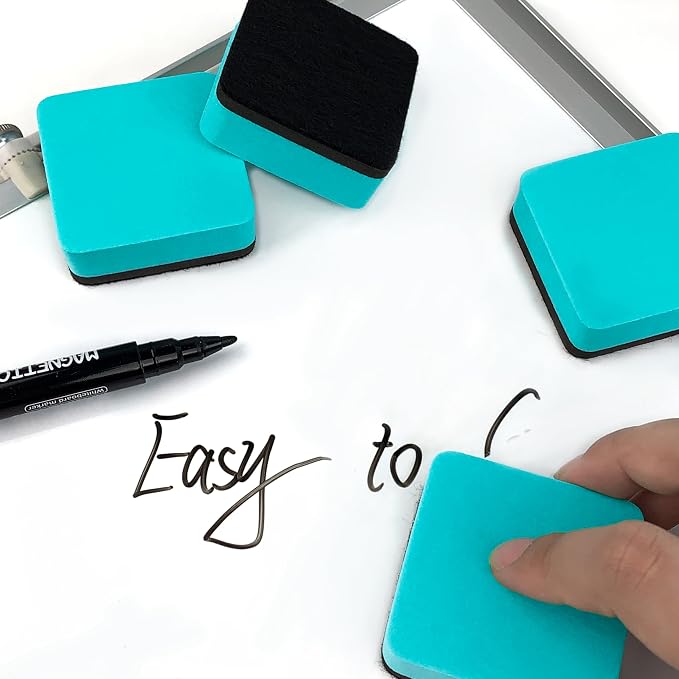 40 Pack Dry Erase Erasers, Mini Magnetic Whiteboard Eraser, Square Dry Erase - Image 5