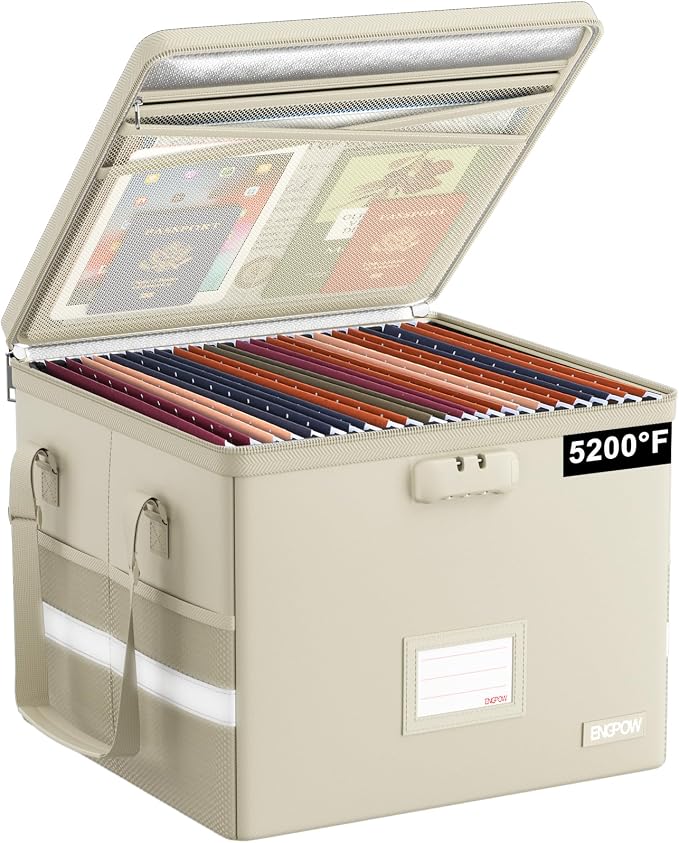 ENGPOW 5200°F File Box Fireproof Document Box by ENGPOW