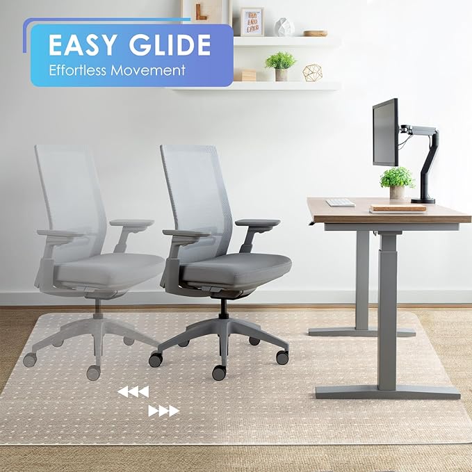 Vicwe Large Office Chair Mat for Carpeted Floors，72"X46" Rectangle Desk Chair - Image 3