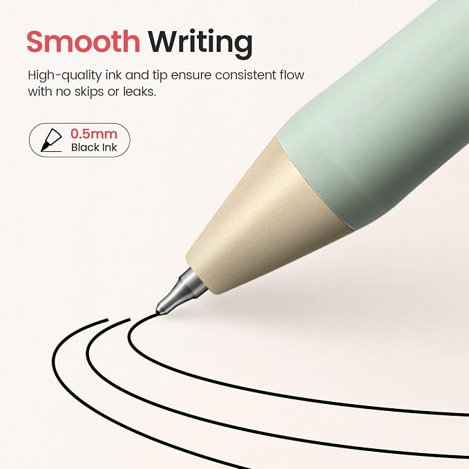 Taja Gel Pens, 0.5mm Fine Point Smooth Writing Pens - Image 4