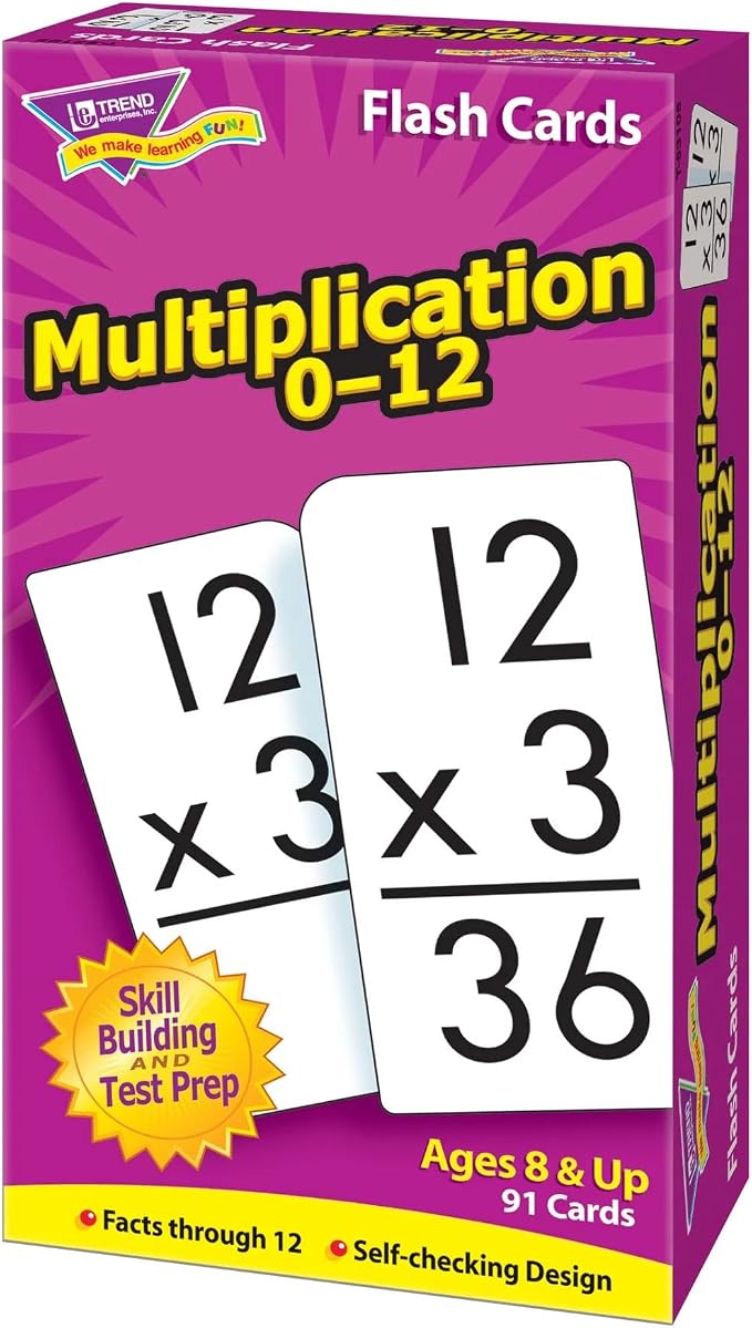 TREND ENTERPRISES: Multiplication 0-12 Skill Drill Flash Cards, Exciting Way - Image 4