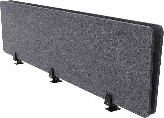ReFocus Raw Clamp-On Acoustic Desk Divider Mounted Privacy Panel Set – Reduce by HAOREBAIYU