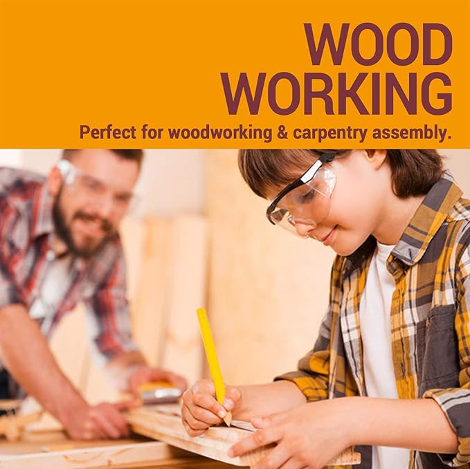 FIXSY Hot Glue Gun Sticks Woodworking, Multi Temp, Full Size 10" Long x .44" Diameter 7/16 11mm, 5LB Box Glue Stick, Approx. 90 Sticks- Compatible with Most Glue Guns-DeskLoop Office