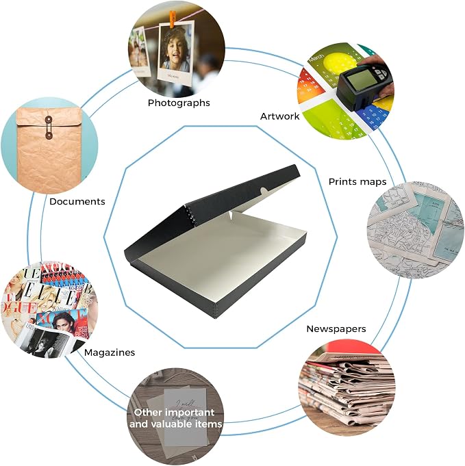 Lineco Folio Storage Box, Clamshell Design - Image 6