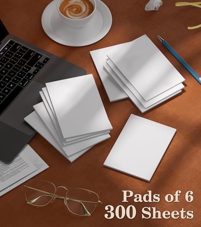 Note Pads 4x6 - Notepad - 10 Pads - 50 Sheets per Notepads - Small Writing Pads - Image 7