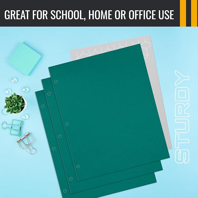 Better Office Products Two Pocket Portfolio Folders, Letter Size Paper Folders - Image 6