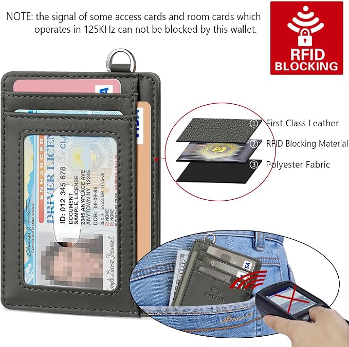 FurArt Slim Minimalist Wallet RFID Credit Card Holder - Image 5