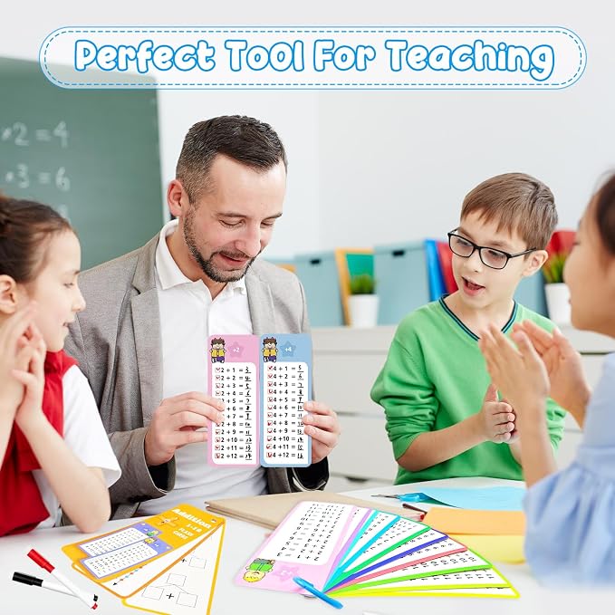 1-12 Addition Flash Cards, Large Math Table Flashcards, Including 15 Cards - Image 6