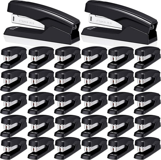 Desktop Stapler School College Office Supplies Portable Durable Staplers by Zubebe