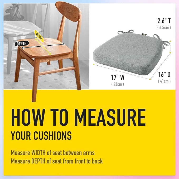 SUNROX Cooling Gel Memory Foam Chair Cushions, 2.6" Thick U-Shaped Dual-Layer - Image 7