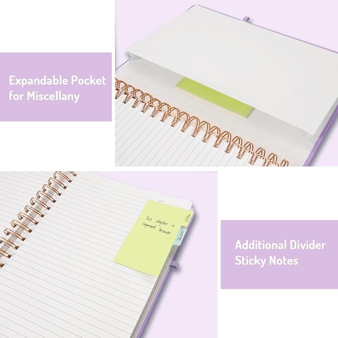 Forvencer Lined Spiral Journal Notebook - Image 5