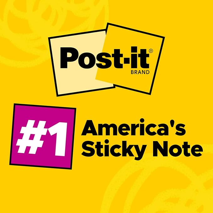 Post-it Notes, 3 in x 3 in, 24 Sticky Notes Pads, The Iconic Canary Yellow Note - Image 4