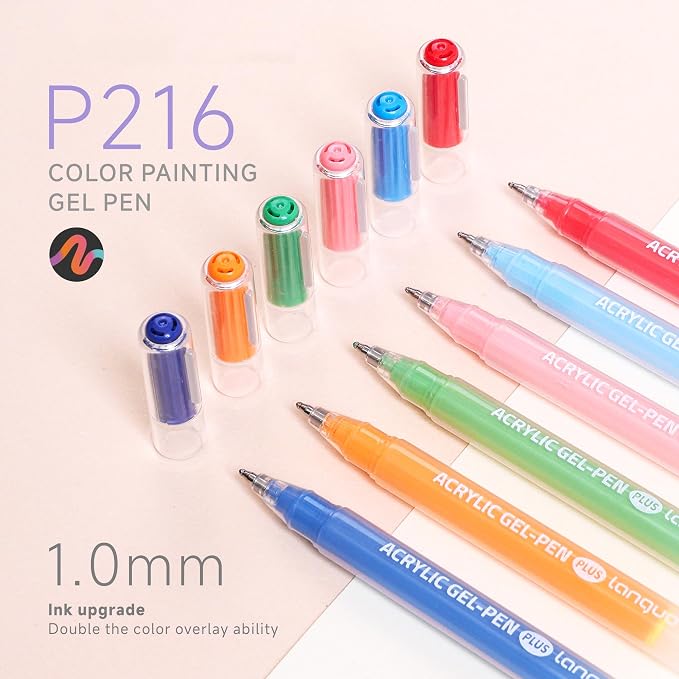DICEKOO 216 Pack Acrylic Gel Pens - Image 3