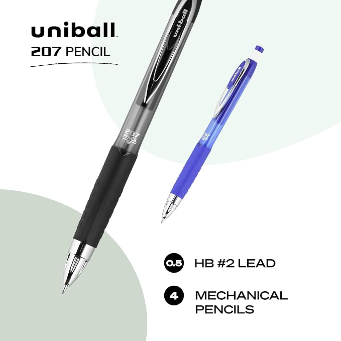 Uniball 207 Mechanical Pencils 4 Pack, 0.5mm - Image 2