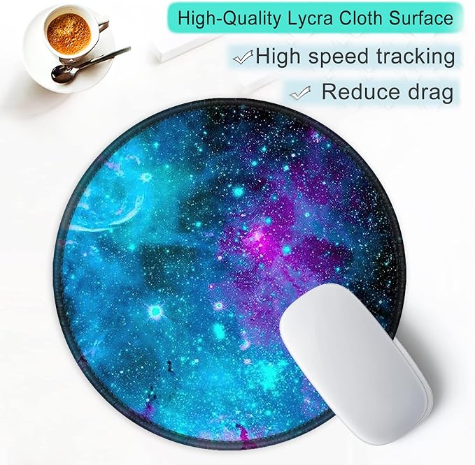 ITNRSIIET Round Mouse Pad with Stitched Edge Premium-Textured Waterproof - Image 6