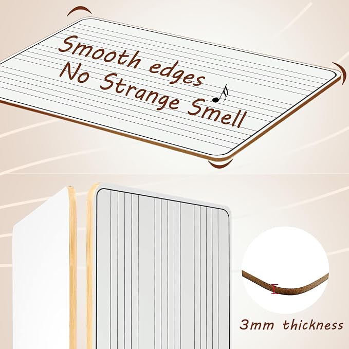 10 Pack Double Sided Music Staff Whiteboard -9''x12'' Keyboard Whiteboard - Image 7