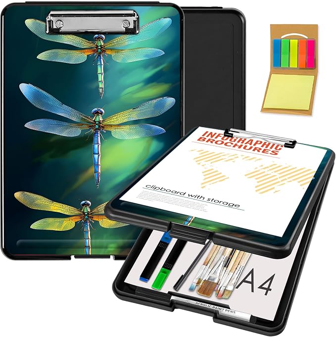 Clipboard with Storage, Office Supplies Nursing Clipboards Folder with Pen by CAPAUNVDA