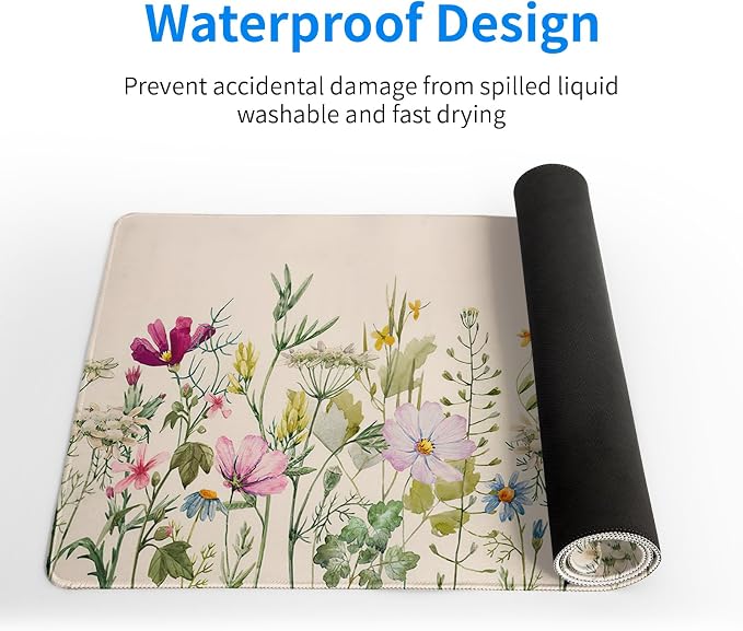 Flower Gaming Mouse Pad Large Mouse Pad - Image 4