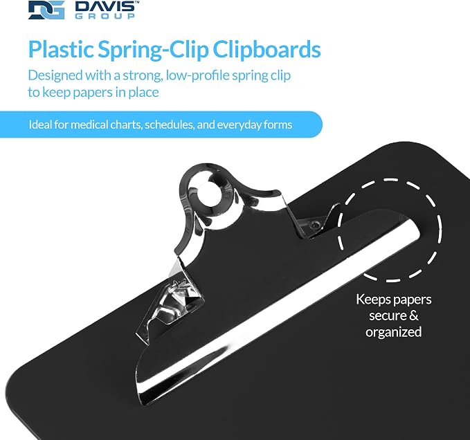 Pack of 6 Plastic Clipboards - Image 2