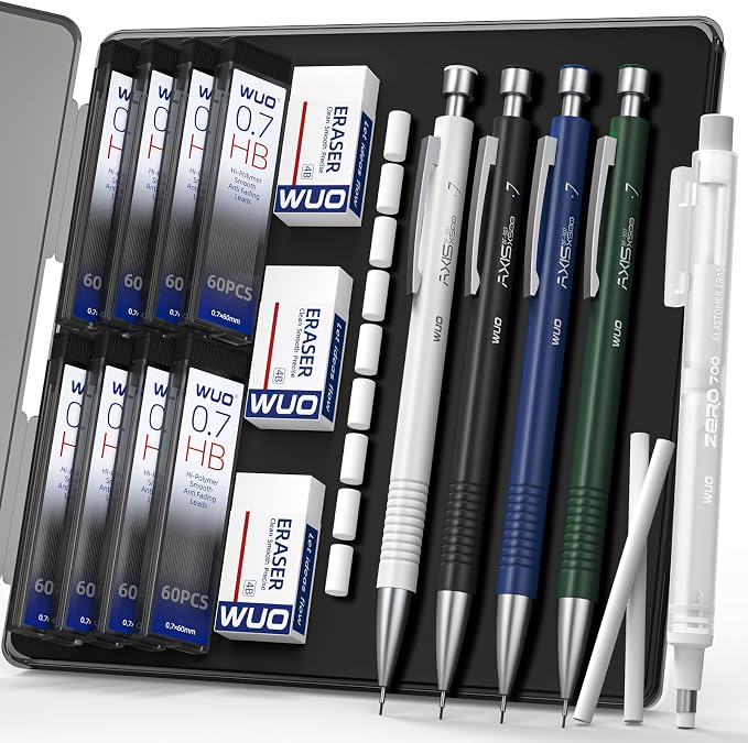 WUO 0.7mm Mechanical Pencil Set by WUO