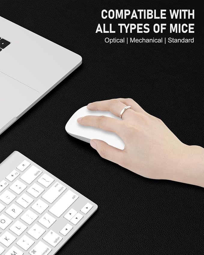 Desk Pad, 35.5" x 17" PU Leather Non-Slip Desk Mat Large Mouse Pad - Image 4