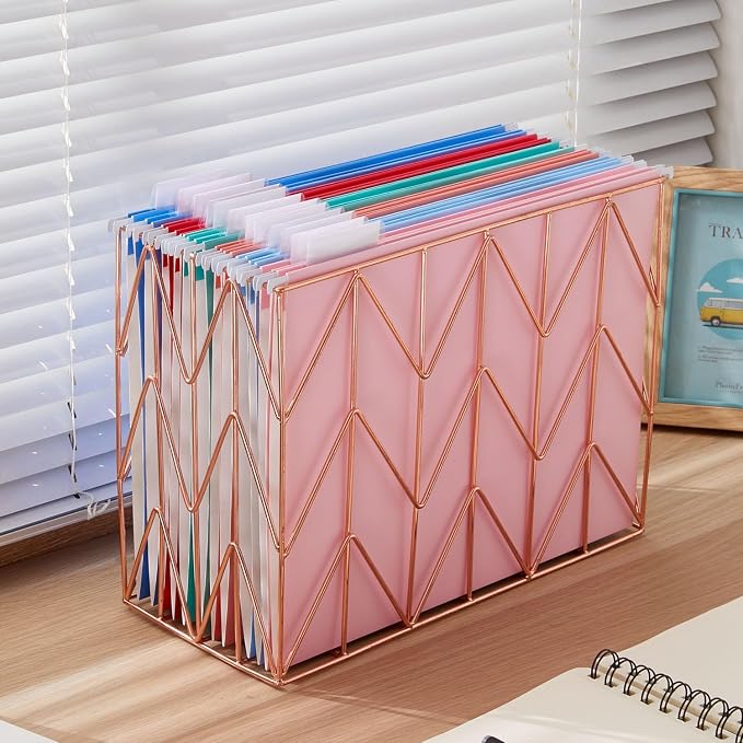 12 Pack Hanging File Folder Letter Size Reinforced Hanging Folders - Image 6