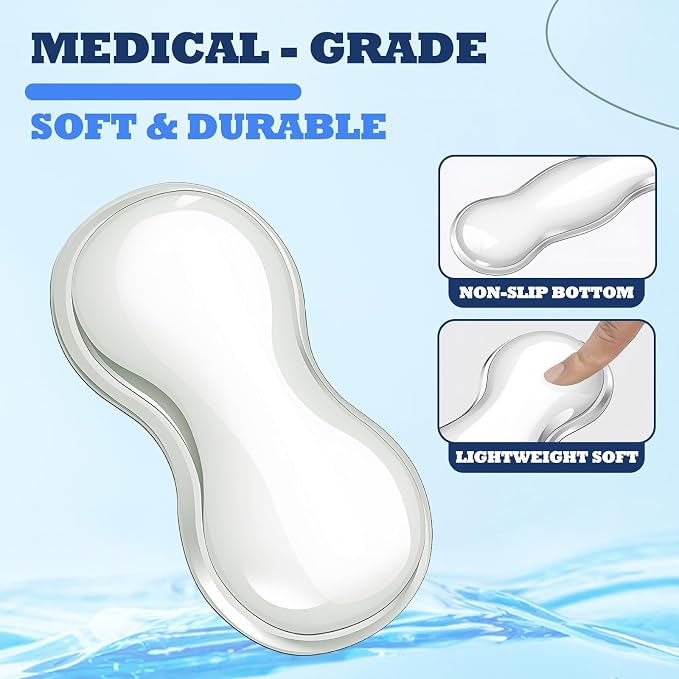 Silicone Gel Keyboard and Mouse Wrist Rest Set, Ergonomic Cool Non-Slip Pad - Image 4