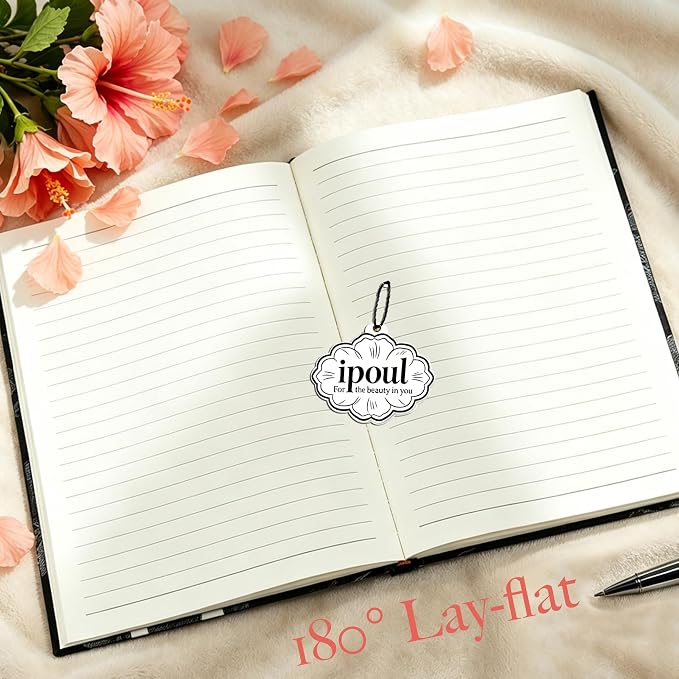 ipoul Floral Notebook, Wide Rule, Lined Paper, Journal - Image 5