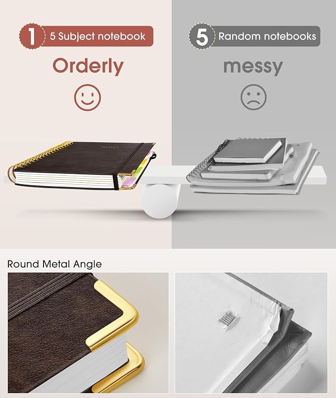 Hardcover Spiral Notebook 8.5"x11" Journal - Image 4