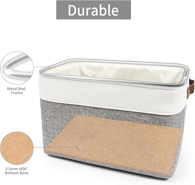 Bagnizer Storage Bins Large Fabric Storage Baskets - Image 4