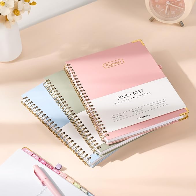 Forvencer Academic Planner 2026-2027, Hardcover Calendar Planner Weekly & - Image 7