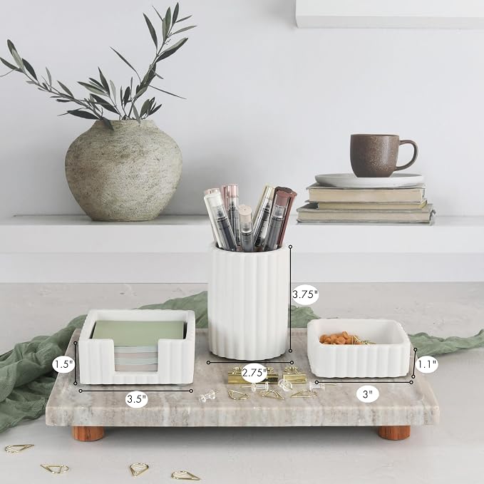 Aesthetic Desk Organizer Set of 3 - Image 8