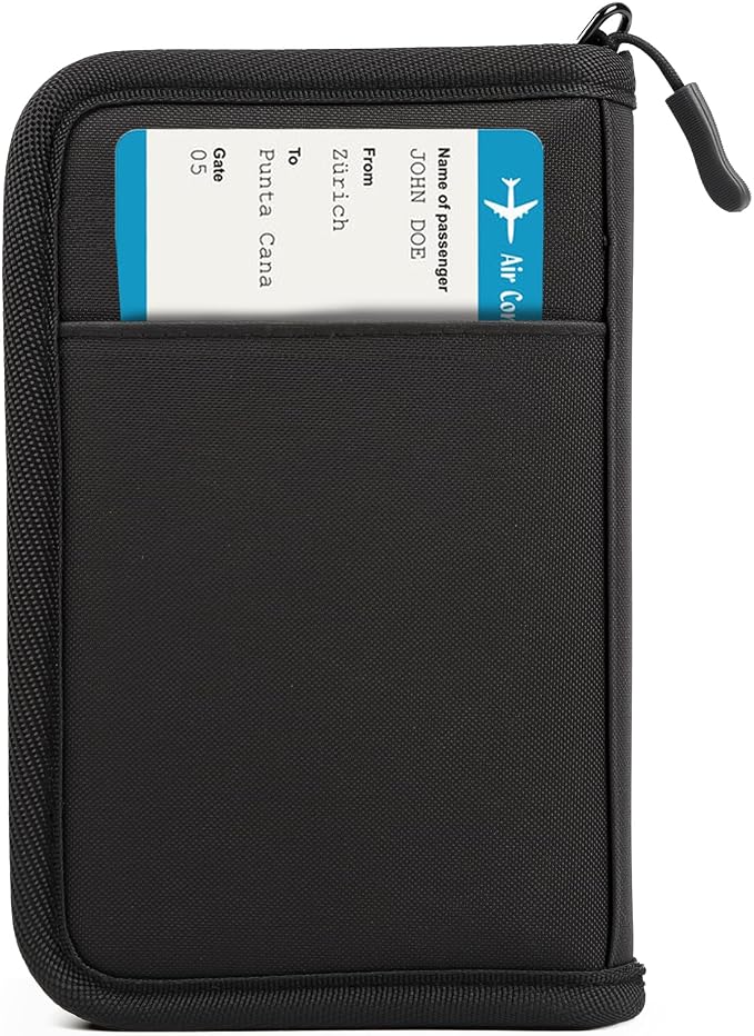 Passport Holder for Travel, Women Rfid Blocking Passport Wallet, Travel by Unknown