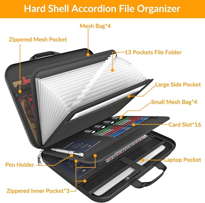 onvvippiv Hard Case Fireproof Document Box - Image 3