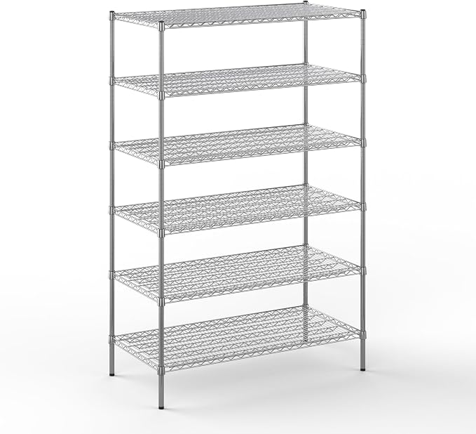 Regal Altair 24" Deep x 48" Wide x 74" Height Wire Shelving Kit | 6-Tier | NSF by Regal+Altair