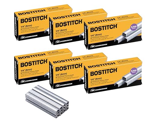 Bostitch Office B8 PowerCrown 0.25 Inch Staples, 000 Staples by BostitchOfficeProducts