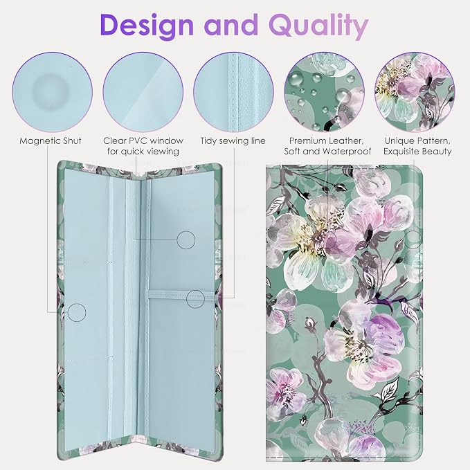Car Registration and Insurance Holder，Colour Patterns Men Women Car License - Image 4