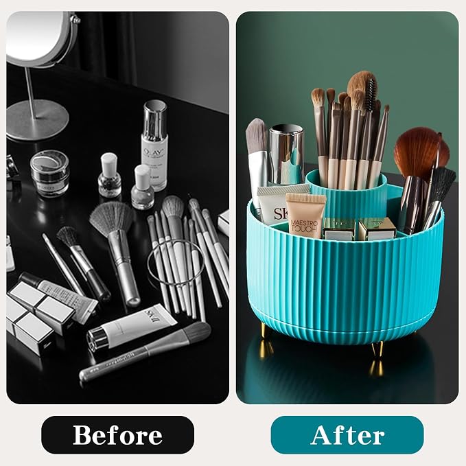 fanado 360° Rotate Makeup Brush Holder Organizer, Makeup Organizers Countertop - Image 7