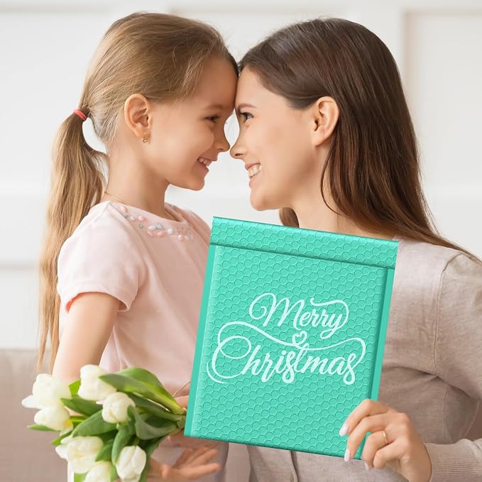 Fuxury 500 Pack Teal Bubble Mailers 10.5x16 Inch, Self Seal Padded Envelopes - Image 9