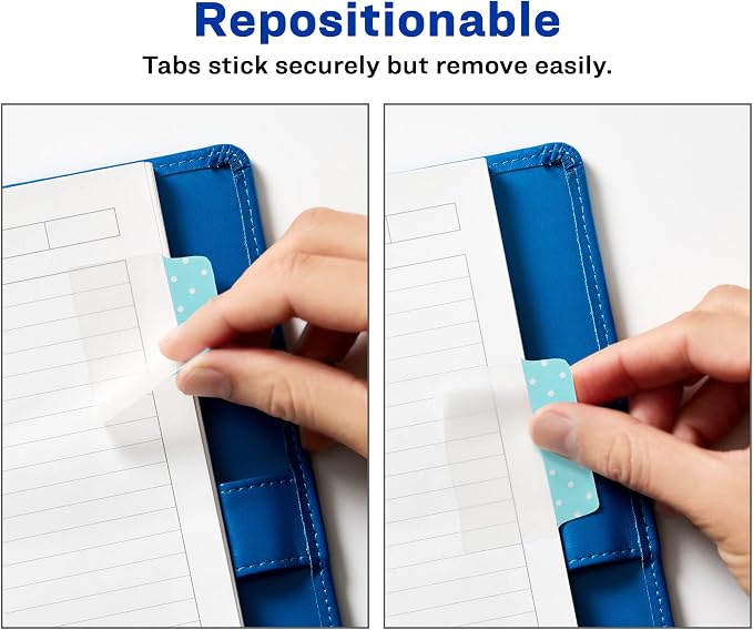 Avery Multiuse Ultra Tabs, 2-Side Writable, 24 Repositionable Tabs - Image 3