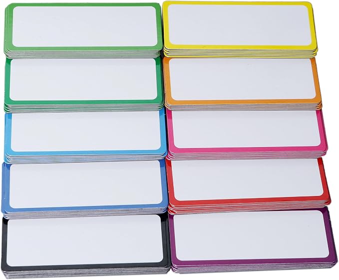 Dry Erase Magnetic Labels: 80PCS, Magnetic Name Tags Plates - Image 3